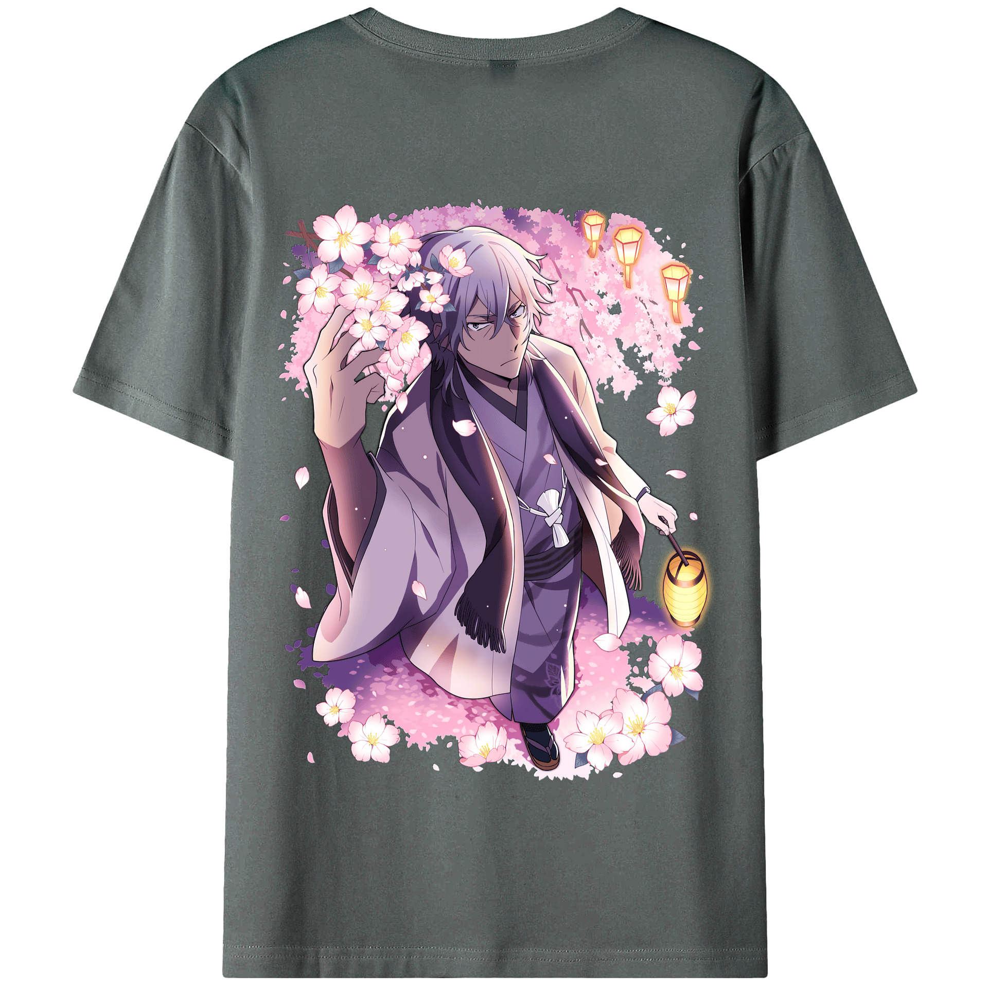 （画像用） 文豪ストレイドッグス Bungo Stray Dogs 綿100％半袖Tシャツ（背面プリント）